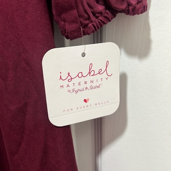 NWT ISABEL Maternity | Maroon Dress | Size Large - Picture 5 of 7